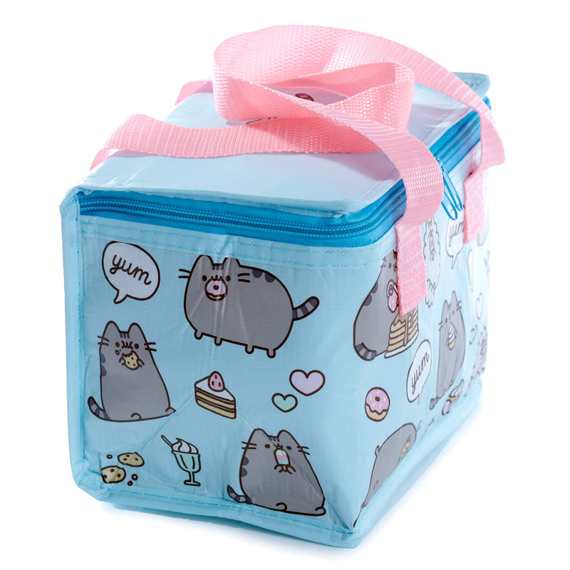 Puckator Woven Cool and Lunch Bag with Pusheen Design - Insulated Lunch Bag for Women Men Children - Lunch Box Bag for Work & School - Beach and Picnic Accessories - Childrens Lunch Box - Cool Bags
