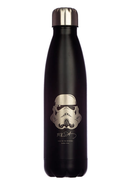 Puckator The Original Stormtrooper - Stainless Steel Water Bottle - Cold for 24h and Hot for 12h - Metal Water Bottles with Stormtrooper Design - Double Walled Modern Thermos Flask - Bpa Free -500 ml