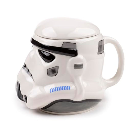Puckator The Original Stormtrooper Helmet Ceramic Shaped Tea Coffee Mug Funny Home Accessories Cute Gifts for Girlfriend Large Mugs for Men Women Hot Drinks Cups Presents Secret Santa Gift Cup Set