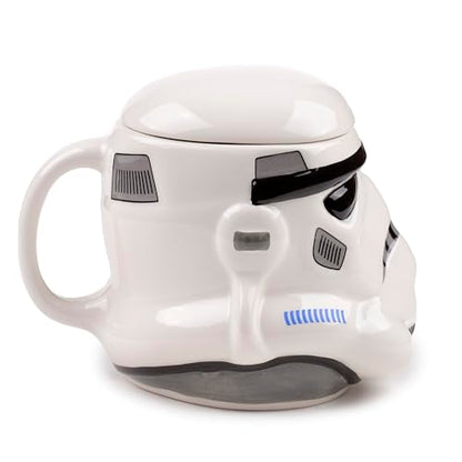 Puckator The Original Stormtrooper Helmet Ceramic Shaped Tea Coffee Mug Funny Home Accessories Cute Gifts for Girlfriend Large Mugs for Men Women Hot Drinks Cups Presents Secret Santa Gift Cup Set