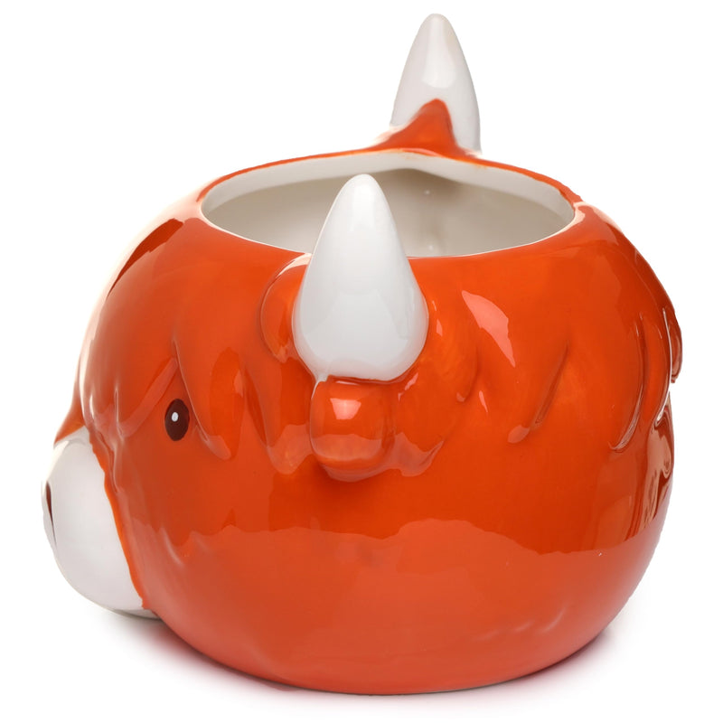 Puckator Highland Coo Cow Head Ceramic Shaped Tea Coffee Mug - Funny Home Accessories - Cute Gifts for Girlfriend - Large Mugs for Men Women Hot Drinks Cute Cups Presents Secret Santa Gift Cup Set