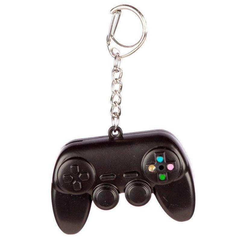 Puckator Game Over LED Keyring with Sound - Key Chains For Men - Key Wallets For Men - Small Toys For Mystery Boxes - Small Gifts For Kids - Keychain Cute - Metal And Resin Keyring