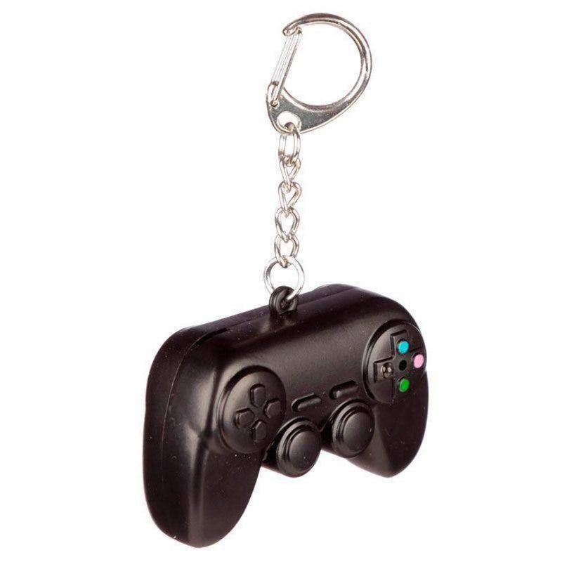 Puckator Game Over LED Keyring with Sound - Key Chains For Men - Key Wallets For Men - Small Toys For Mystery Boxes - Small Gifts For Kids - Keychain Cute - Metal And Resin Keyring