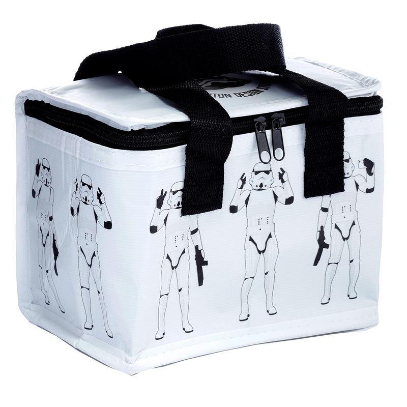 Puckator Cool Lunch Bag White The Original Stormtrooper Design Made Out of Rec' Plastic Bottles - Insulated Lunch Bag for Women Men Children Lunch Box Bag for Work & School Beach Picnic Accessories