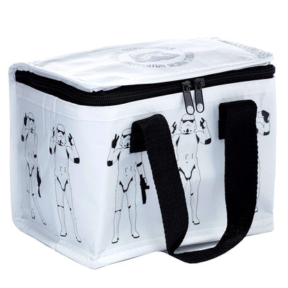Puckator Cool Lunch Bag White The Original Stormtrooper Design Made Out of Rec' Plastic Bottles - Insulated Lunch Bag for Women Men Children Lunch Box Bag for Work & School Beach Picnic Accessories