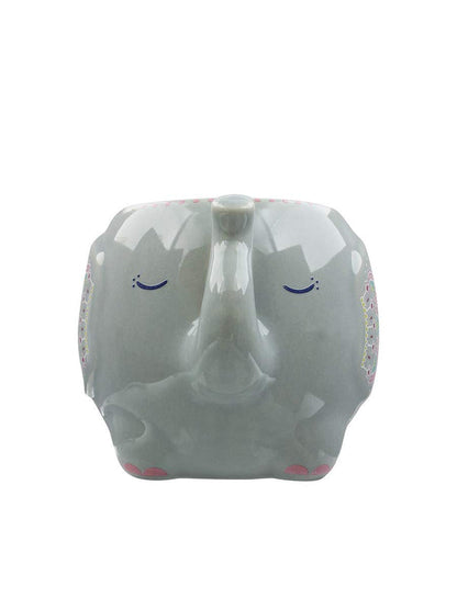 Sass & Belle Mandala Elephant Grey Mug