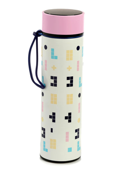 Puckator Pusheen - Stainless Steel Water Bottle with Led Temperature Display - Cold for 24h and Hot for 6h - Metal Water Bottles with Cat Gaming - Modern Thermos Flask - Bpa Free - 450 ml