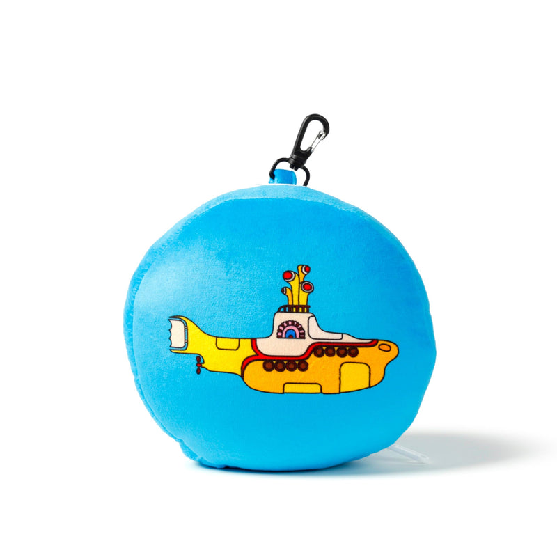 Puckator Relaxeazzz The Beatles Yellow Submarine Round Plush Travel Pillow & Eye Mask - Sleep Eye Mask Masks - Kids Travel Accessories For Sleeping Airplane - Flight Plane Neck Pillow Pillows