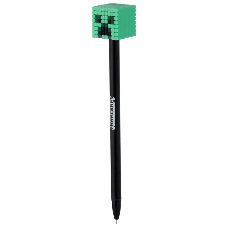 Puckator Minecraft Fine Tip Pen - Cute Cool Aesthetic Non Smudge Pens for School Office Writing Drawing Journaling - Collage Essentials Pens - Pack of 1 Pen