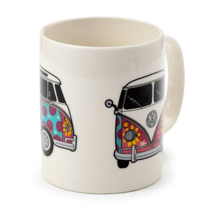 Puckator Volkswagen VW T1 Camper Bus Summer Love Porcelain Tea Coffee Mug - Funny Home Accessories - Cute Gifts for Girlfriend - Large Mugs for Men Women Hot Drinks - Cups Presents Secret Santa Gift