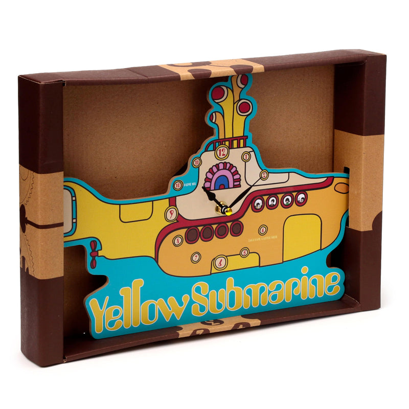 Puckator The Beatles Yellow Submarine Licensed Picture Clock - Wall Clock Clocks - Mens Cute Cool Preppy Home Gaming Room Bedroom Office Decor Decoration - Asthetic Accessories Stuff Men Things