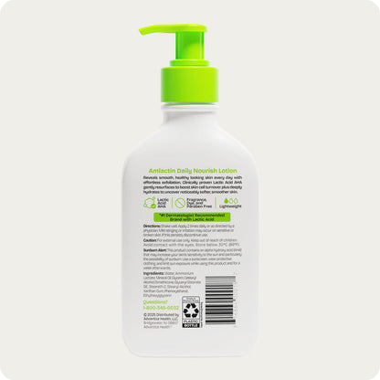 AmLactin Daily Moisturizing Body Lotion | Instantly Hydrates, Relieves Roughness | Powerful Alpha-Hydroxy Therapy Gently Exfoliates | Smooths Rough, Dry Skin | Paraben-Free 7.9 oz.