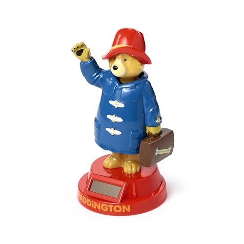 Puckator Paddington Bear Solar Pal - Home Office Table Desk Dashboard Car Decor Decoration - Gift Ideas - Gifts For Teenage Old Boy Girl Dad Mums - Powered KIds Toys Toy Figure Figures