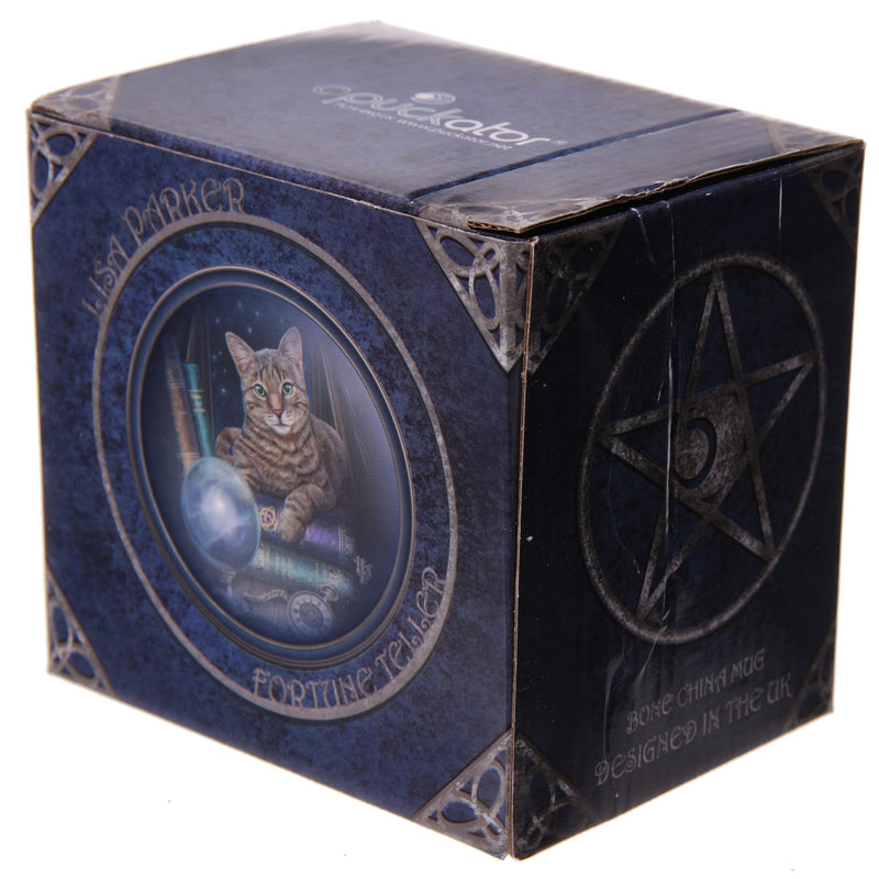 Puckator Lisa Parker Fortune Teller Cat Porcelain Mug - Funny Home Accessories - Cute Gifts for Girlfriend - Large Mugs for Men Women Hot Drinks - Cute Cups Presents - Secret Santa Gift - Cup Set