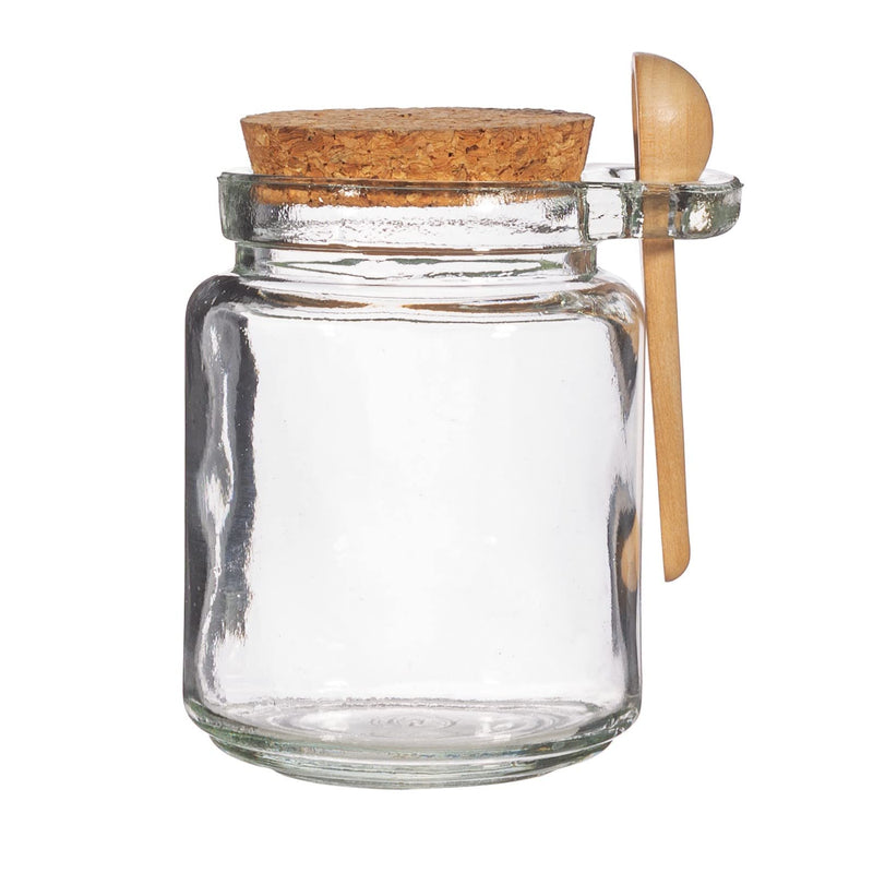 Sass & Belle Small Jar With Cork Lid And Spoon