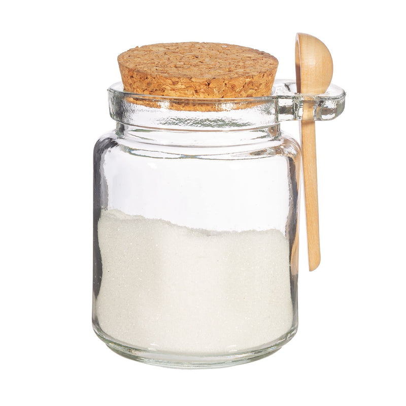 Sass & Belle Small Jar With Cork Lid And Spoon
