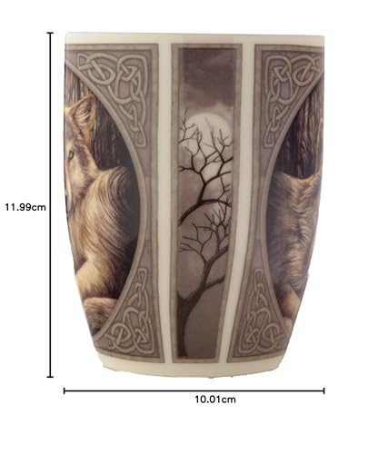 Puckator Lisa Parker Loyal Companions Wolf Porcelain Mug - Funny Home Accessories - Cute Gifts for Girlfriend - Large Mugs for Men Women Hot Drinks - Cute Cups Presents - Secret Santa Gift - Cup Set