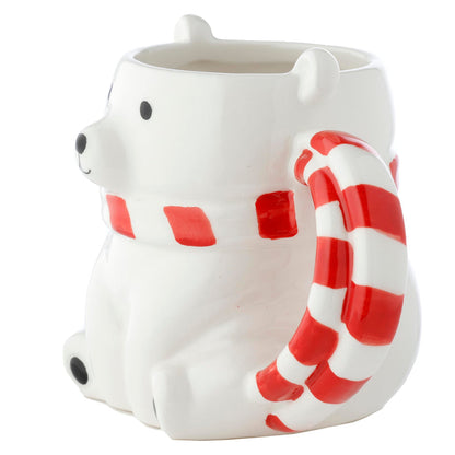 Puckator Polar Bear Ceramic Shaped Tea Coffee Mug - Funny Home Accessories - Cute Gifts for Girlfriend - Large Mugs for Men Women Hot Drinks - Cute Cups Presents - Secret Santa Gift - Cup Set