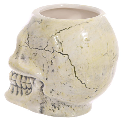 Puckator Ancient Skull Head Ceramic Shaped Tea Coffee Mug - Funny Home Accessories - Cute Gifts for Girlfriend - Large Mugs for Men Women Hot Drinks - Cute Cups Presents - Secret Santa Gift - Cup Set