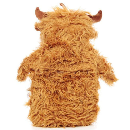 Snuggables Highland Cow 1L Novelty Cover Hot Water Bottle Brown