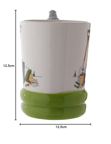 Puckator Garden Hose Ceramic Shaped Handle Tea Coffee Mug - Funny Home Accessories - Cute Gifts for Girlfriend - Large Mugs for Men Women Hot Drinks - Cute Cups Presents - Secret Santa Gift - Cup Set