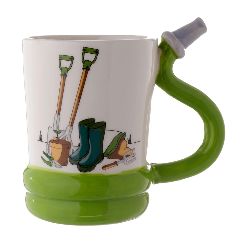 Puckator Garden Hose Ceramic Shaped Handle Tea Coffee Mug - Funny Home Accessories - Cute Gifts for Girlfriend - Large Mugs for Men Women Hot Drinks - Cute Cups Presents - Secret Santa Gift - Cup Set