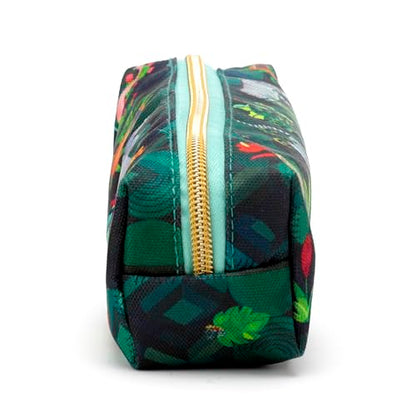 Puckator Animal Kingdom Canvas Pencil Case - School Equipment Stuff - Pencil Cases - Large Capacity Preppy Pencil Case - Zipper Pouch - Office Essentials - Pencils Case Cute - Pencilcase - Pen Case
