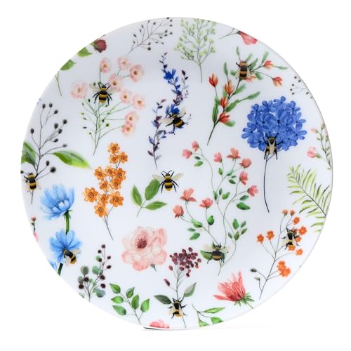 Puckator Nectar Meadows Set of 4 RPET Picnic Plates