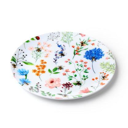 Puckator Nectar Meadows Set of 4 RPET Picnic Plates