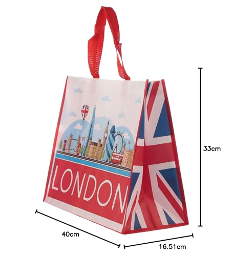 London Icons Design Reusable Shopper Tote Bag