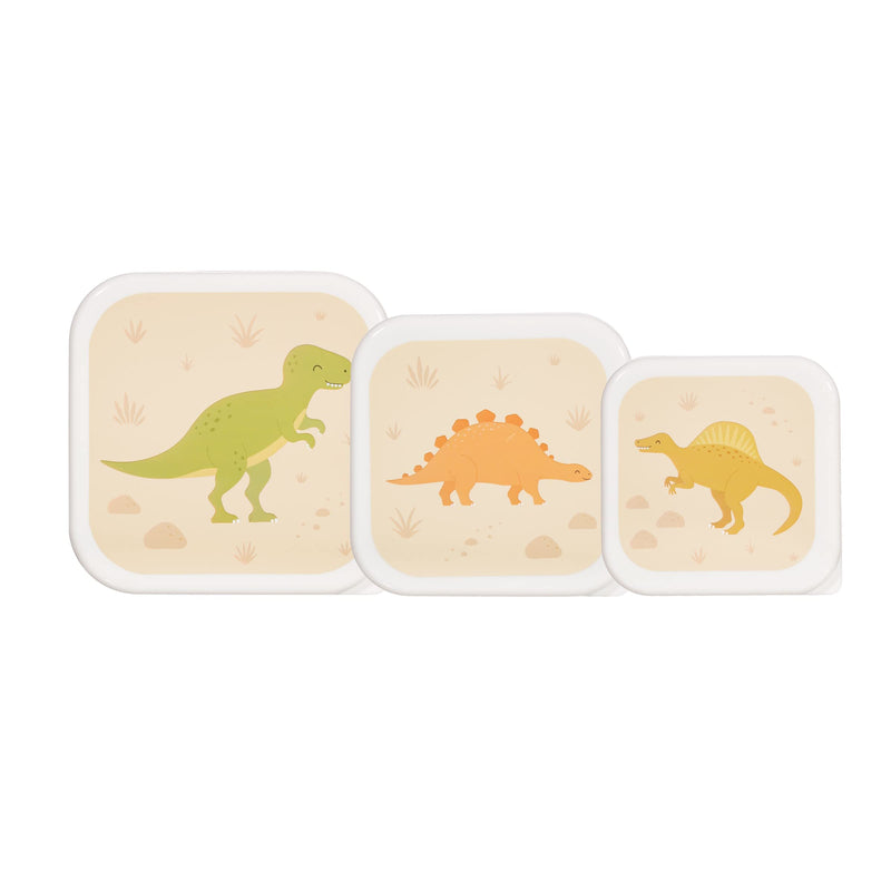 Sass & Belle Desert Dino Lunch Boxes - Set of 3