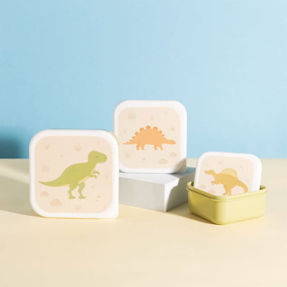 Sass & Belle Desert Dino Lunch Boxes - Set of 3