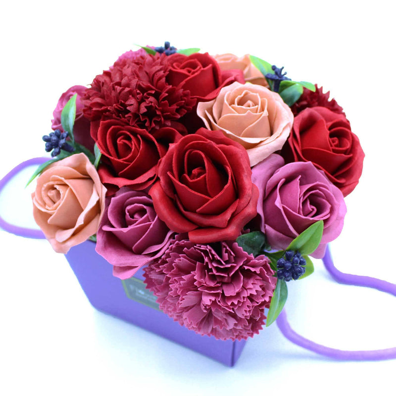 Ancient Wisdom Soap Flower Bouquet - Purple Flower Garden