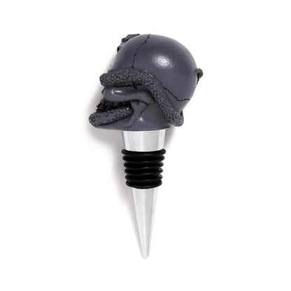 Puckator Skulls and Roses Skull and Snake Bottle Stopper - Ceramic Wine Bottle Stopper for Prosecco and Wine -Wine Glass Bottle Topper Funny Wine Gifts for Wine Lover Red Wine Accessories