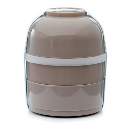 Puckator Pusheen the Cat Stacked Round Bento - Lunch Box for Adults and Kids with Compartments - Snack Box - Food Containers With Lids - Stackable Snack Pots For Kids - Meal Prep Container - Lunchbox