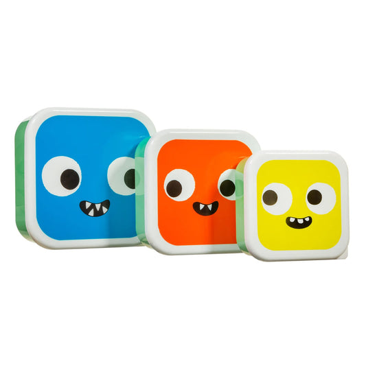 Sass & Belle Monster Lunch Boxes - Set Of 3