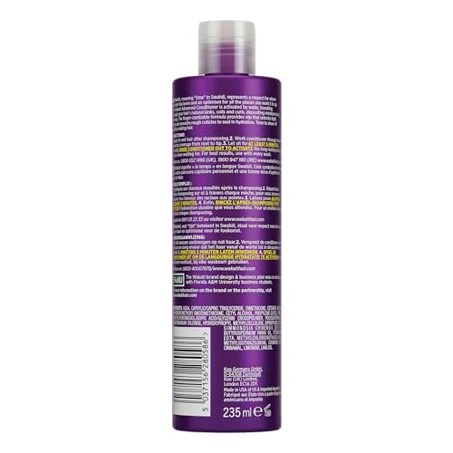 Wakati Water-Activated Finger Detangling Softening Advanced Conditioner for Natural Afro Hair 235 ml