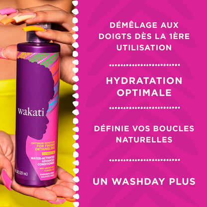 Wakati Water-Activated Finger Detangling Softening Advanced Conditioner for Natural Afro Hair 235 ml