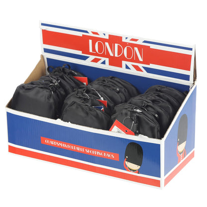 Puckator Foldable London Guardsman, Polyester, Mixed, Pouch 13x9x1cm Bag Height 55cm Width 38cm Depth 0.1cm