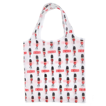 Puckator Foldable London Guardsman, Polyester, Mixed, Pouch 13x9x1cm Bag Height 55cm Width 38cm Depth 0.1cm
