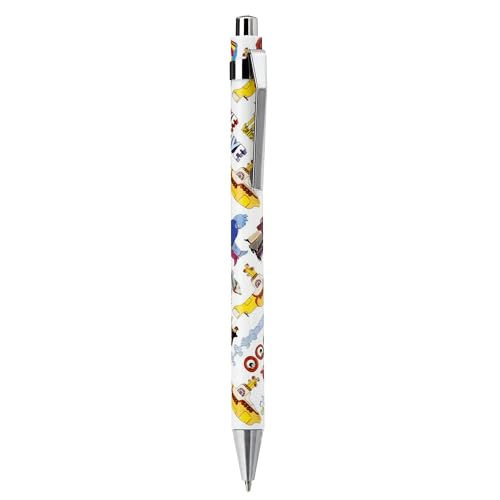 Puckator The Beatles Yellow Submarine Pen Twin Set - Pen Stationary Set - Cool Fancy Pack of Pens Black For Office Writing College - Uni Essentials - Back to School Supplies - Non Smudge