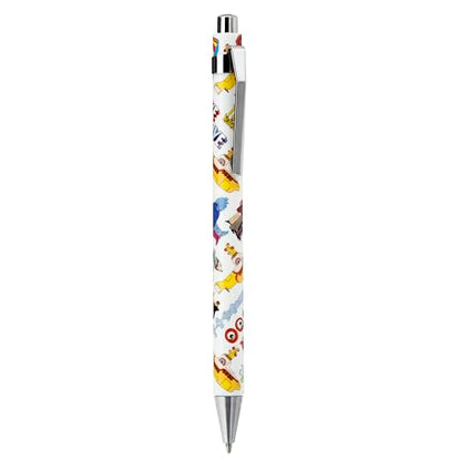 Puckator The Beatles Yellow Submarine Pen Twin Set - Pen Stationary Set - Cool Fancy Pack of Pens Black For Office Writing College - Uni Essentials - Back to School Supplies - Non Smudge