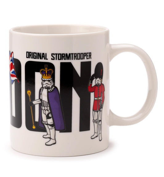 Puckator The Original Stormtrooper London Porcelain Tea Coffee Mug - Funny Home Accessories - Cute Gifts for Girlfriend - Large Mugs for Men Women Hot Drinks Cups Presents Secret Santa Gift Cup Set