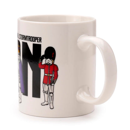 Puckator The Original Stormtrooper London Porcelain Tea Coffee Mug - Funny Home Accessories - Cute Gifts for Girlfriend - Large Mugs for Men Women Hot Drinks Cups Presents Secret Santa Gift Cup Set