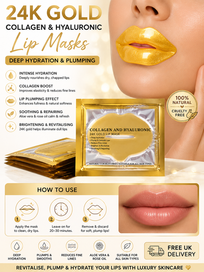Gold Collagen Lip Masks