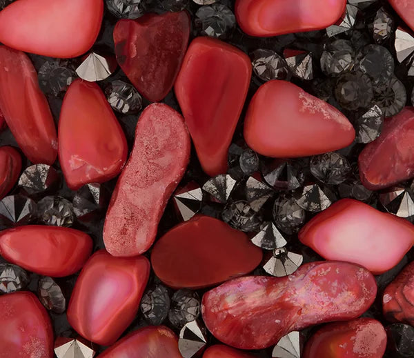 Diamond Style London - Cuff Bracelet in Coral (Item code: Coralcuff)