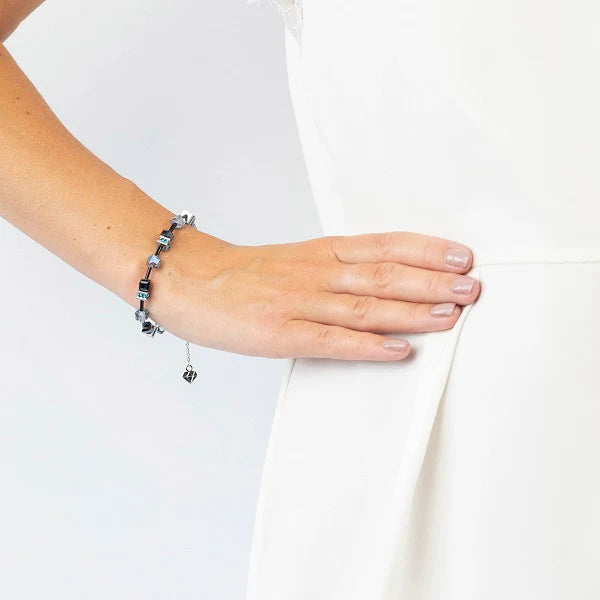 Diamond Style London - Cube Bracelet in Black (Item code: Cubebrablack)