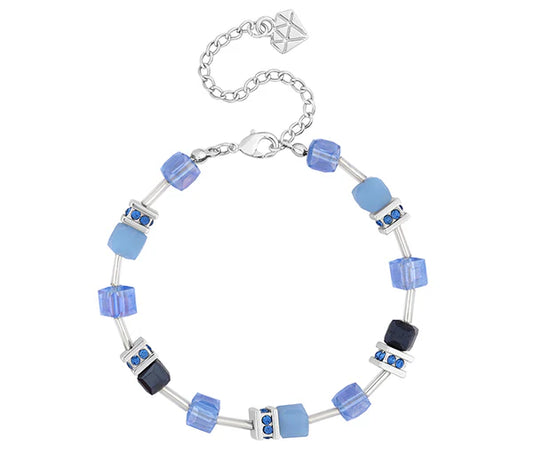 Diamond Style London - Cube Bracelet in Blue (Item code: Cubebrablue)