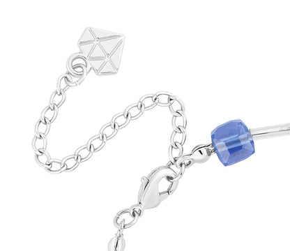 Diamond Style London - Cube Bracelet in Blue (Item code: Cubebrablue)