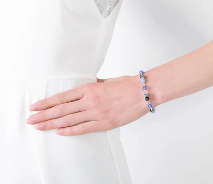 Diamond Style London - Cube Bracelet in Blue (Item code: Cubebrablue)